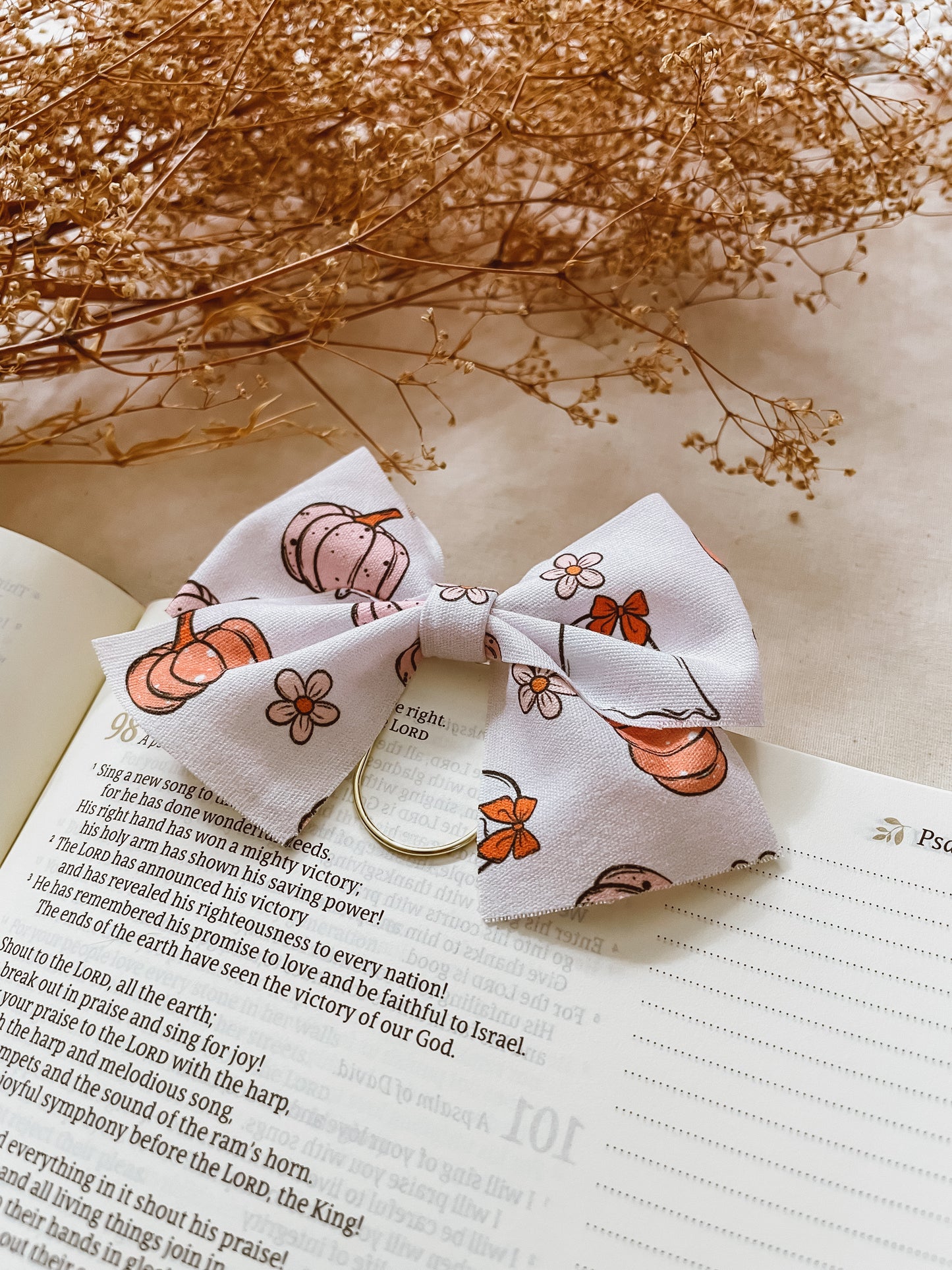 Little Pumpkin-bow bookmark