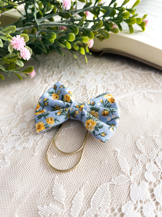 English Rose- petite bow bookmark