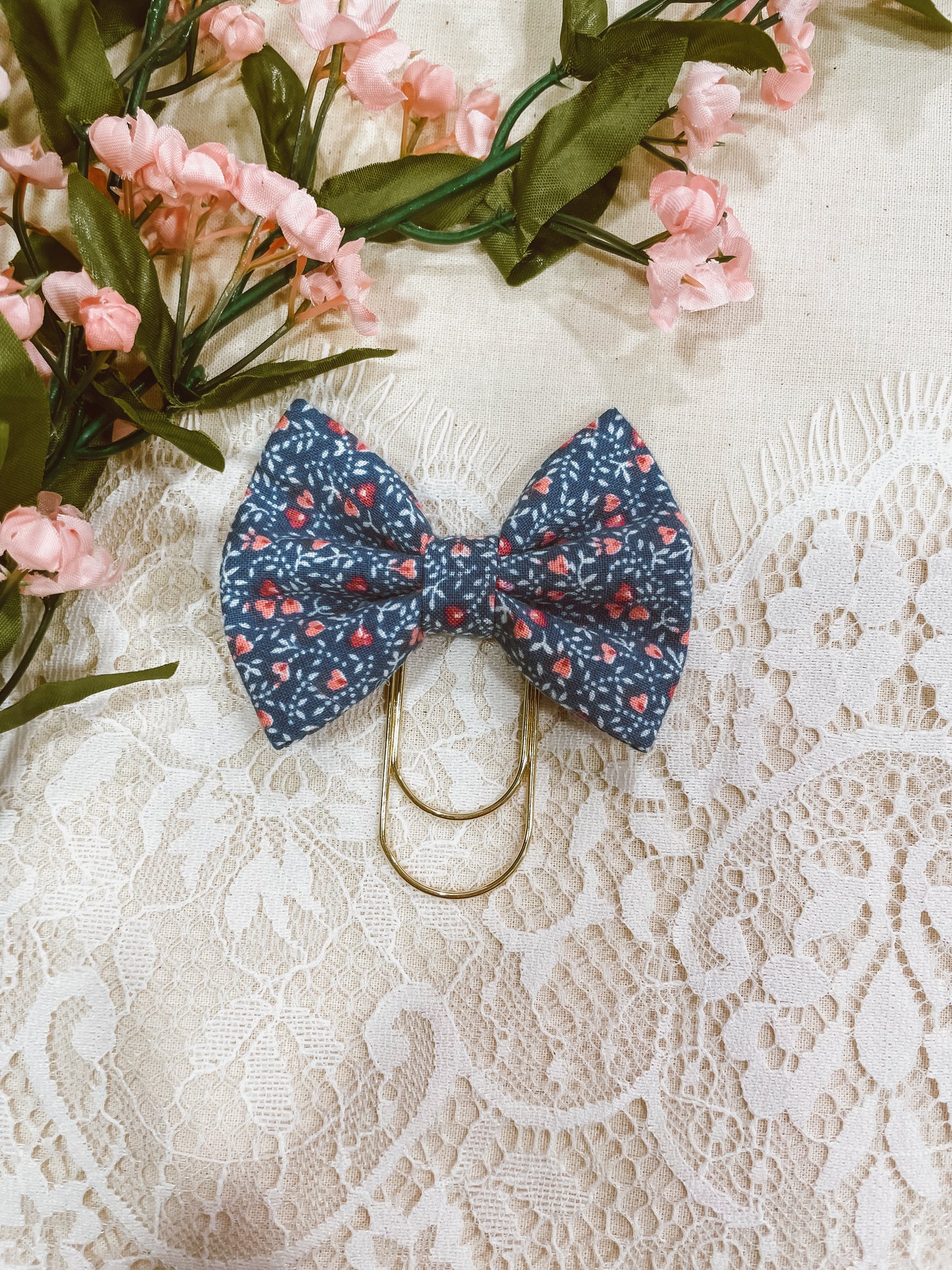 Violets are Blue- petite bow bookmark