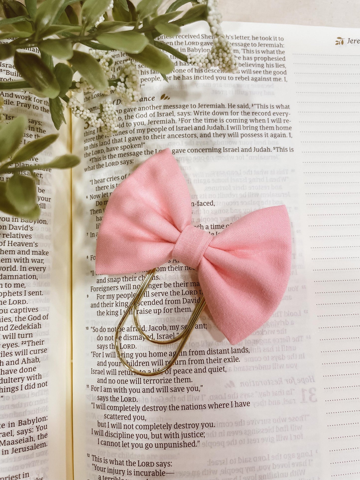 Cotton Candy- petite bow bookmark