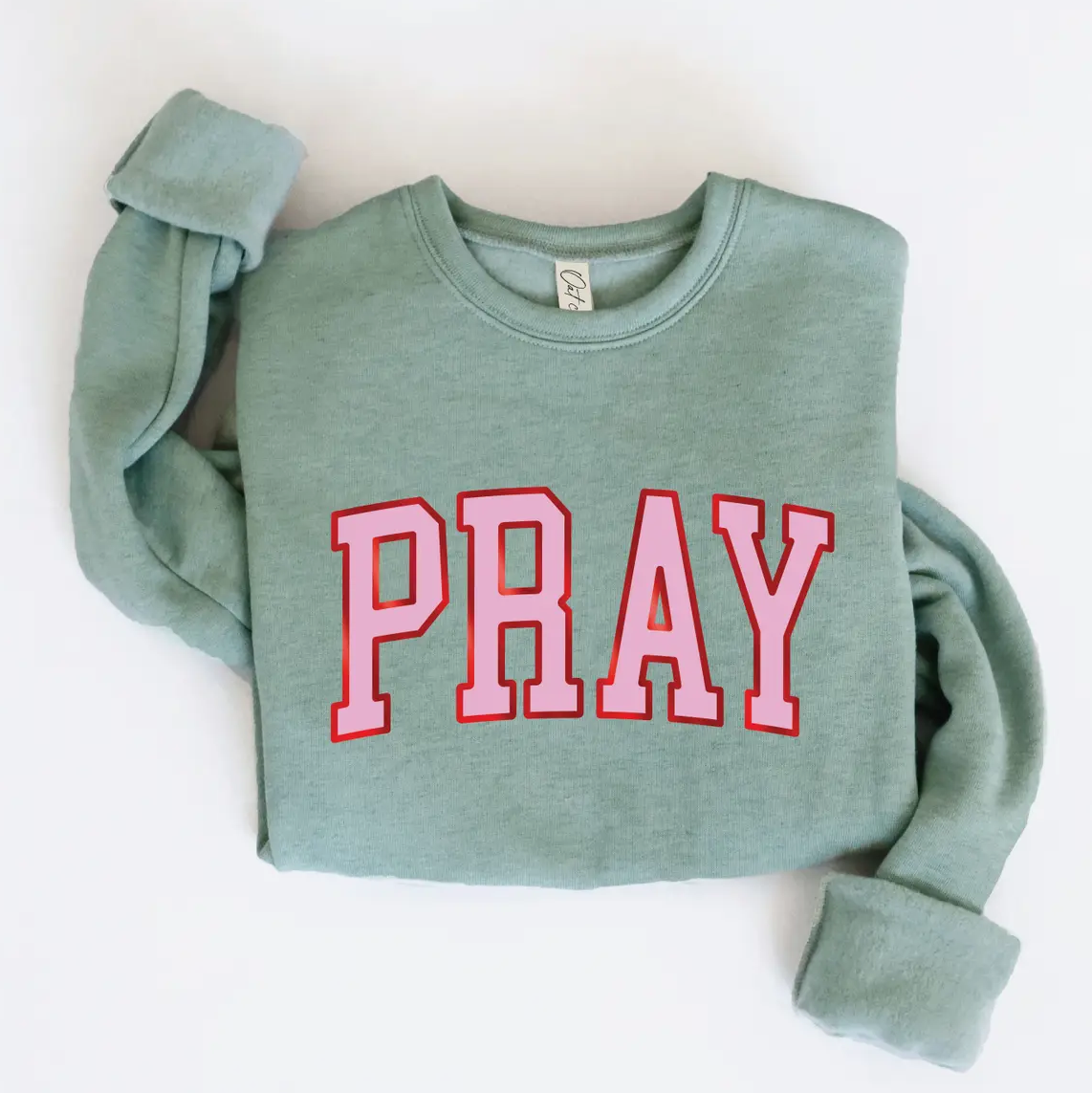Pray Crew - Sage Green