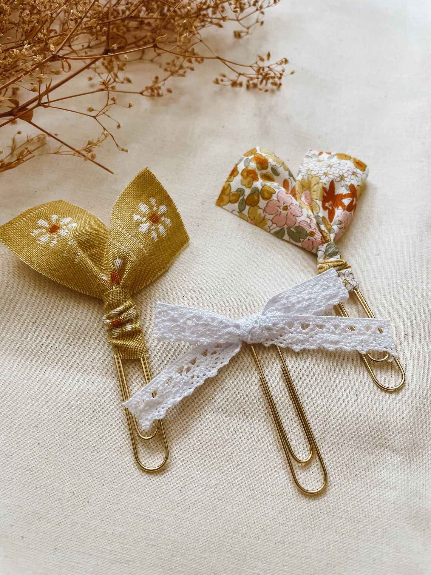 Amber Floral- set of 3 page markers