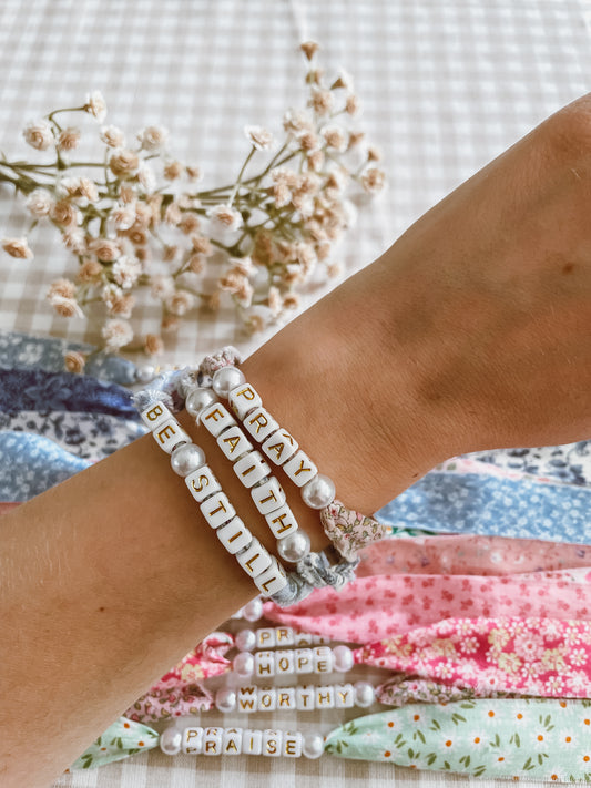 Fabric Faith Bracelet