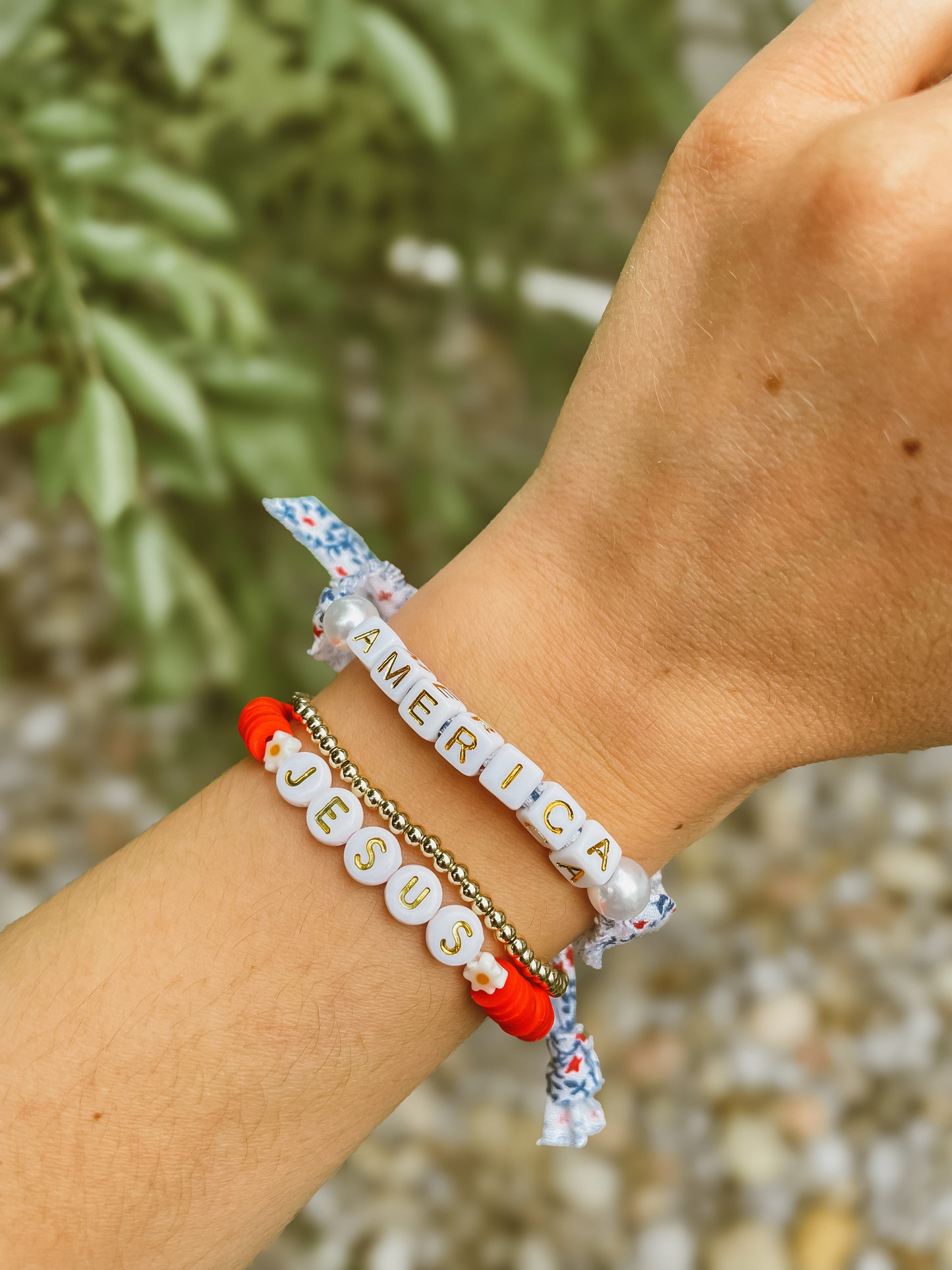 Jesus+Daisy Bracelets | Faith Beaded Bracelets