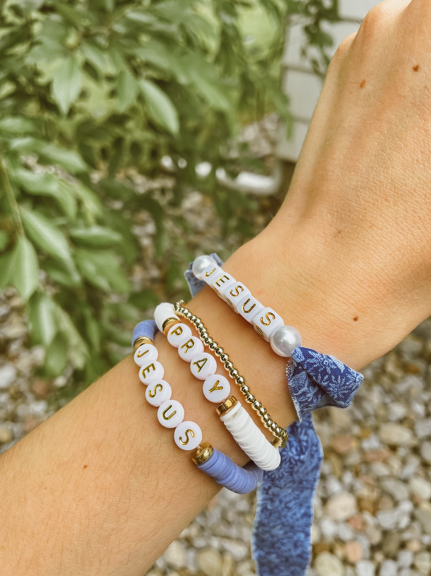 Faith Beaded Heishi Bracelets
