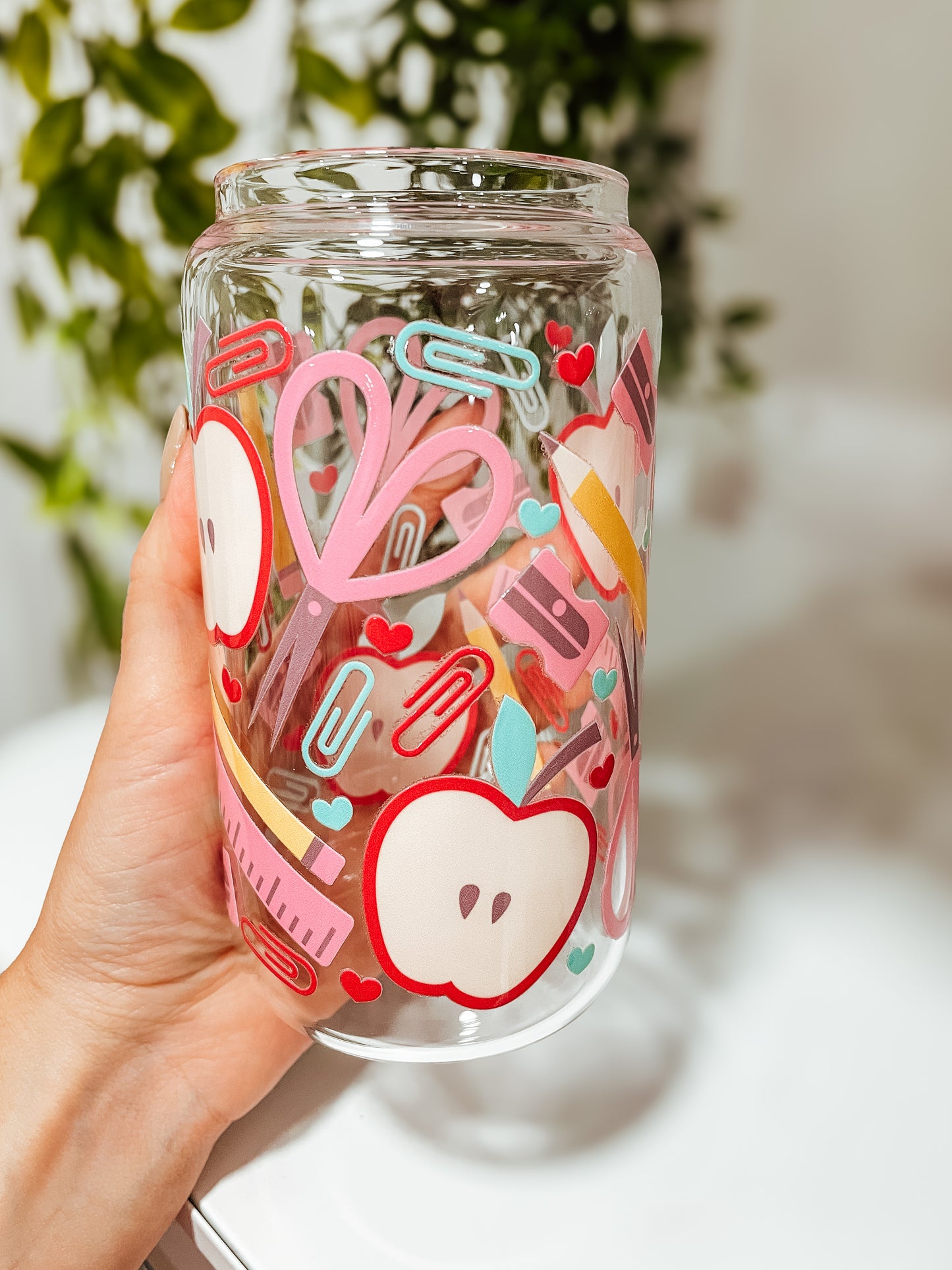 Cute Supplies - 16 oz glass tumbler