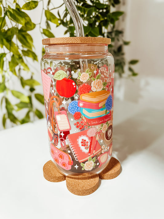 In My Teacher Era - 16 oz glass tumbler