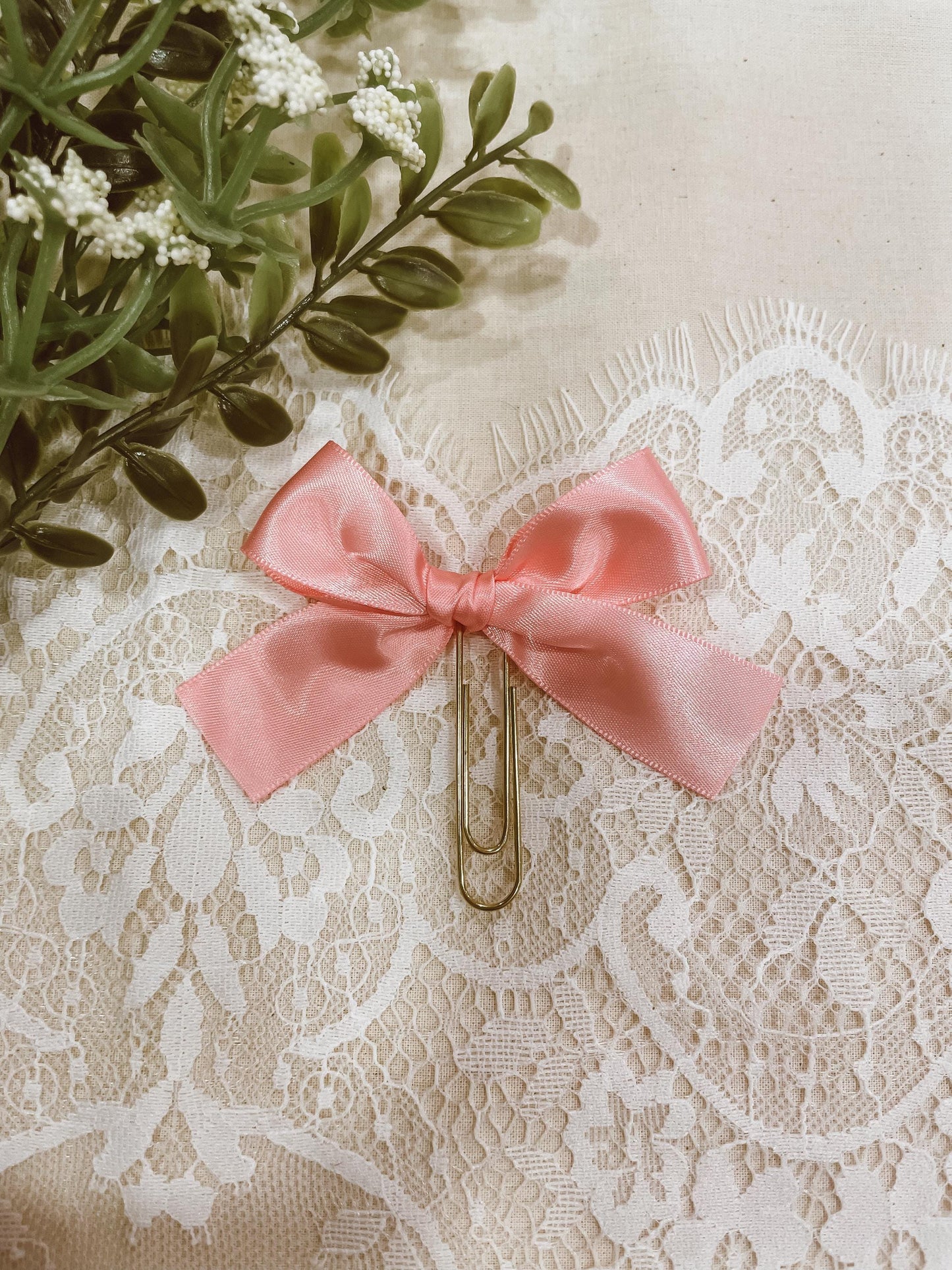 Satin Rose ~ ribbon bookmark