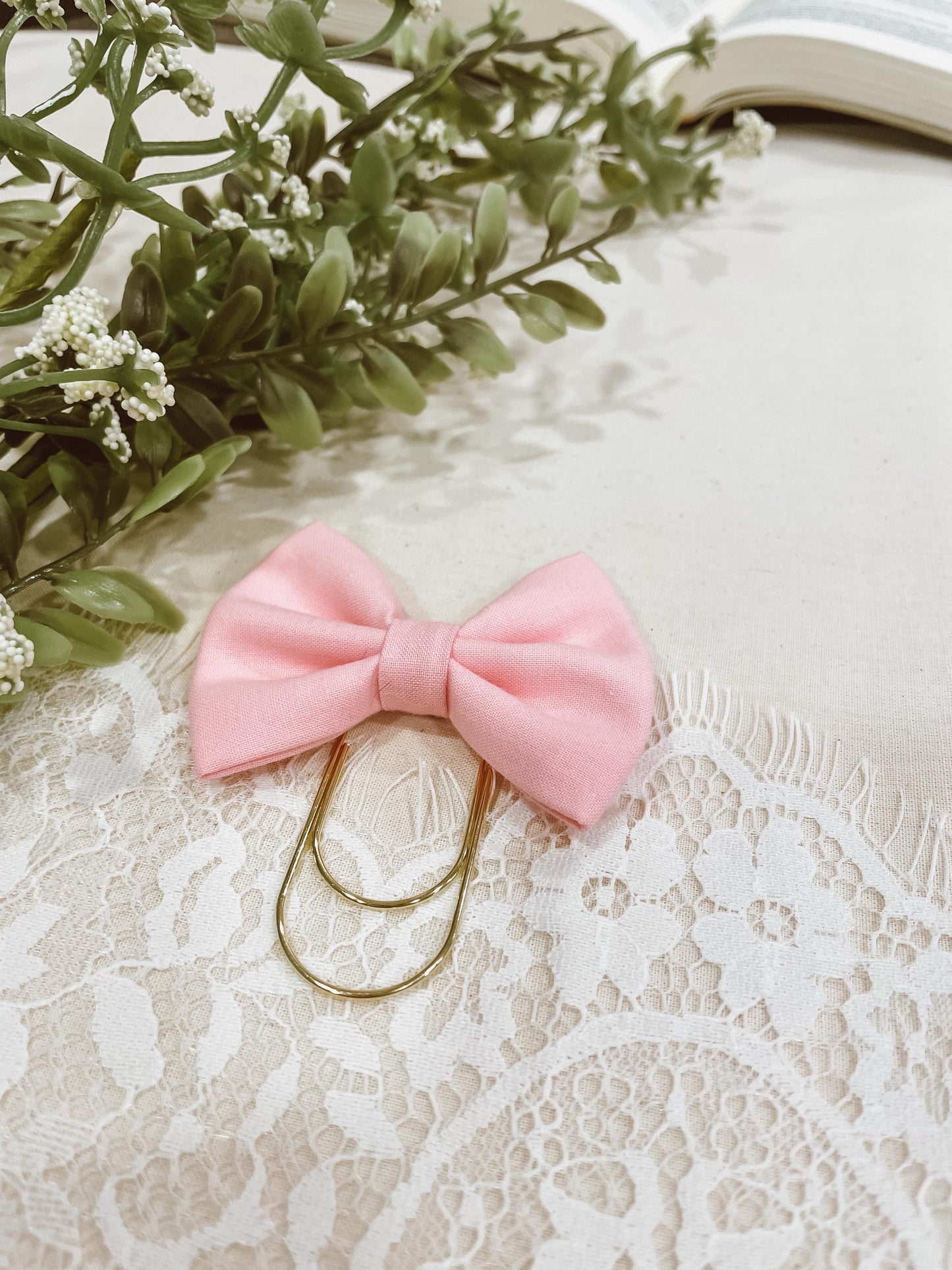 Cotton Candy- petite bow bookmark