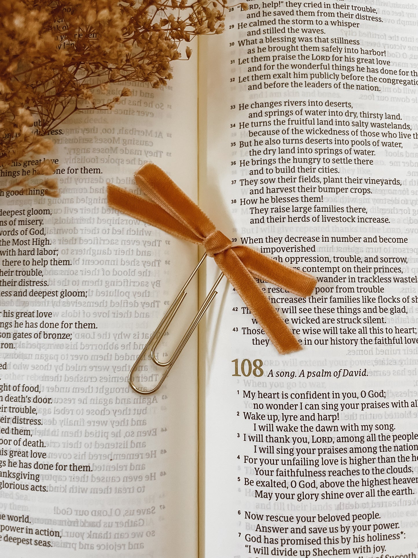 Honey- velvet ribbon bookmark