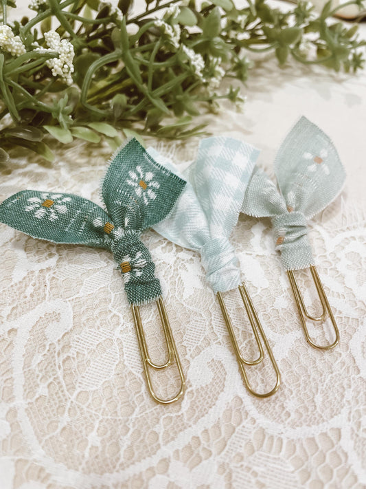 Minted Sage florals ~ set of 3 page markers
