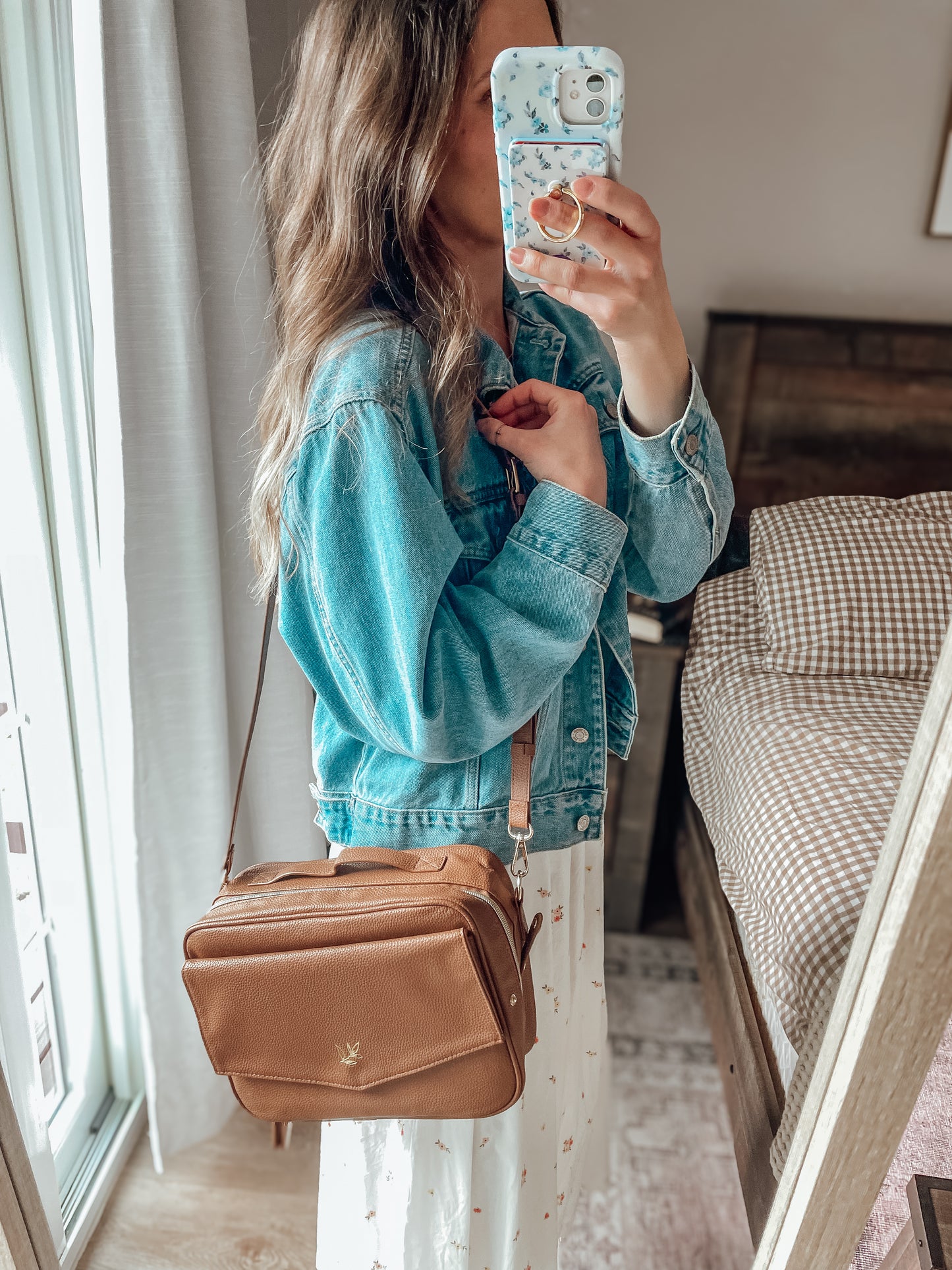 Brown Crossbody Bible Bag