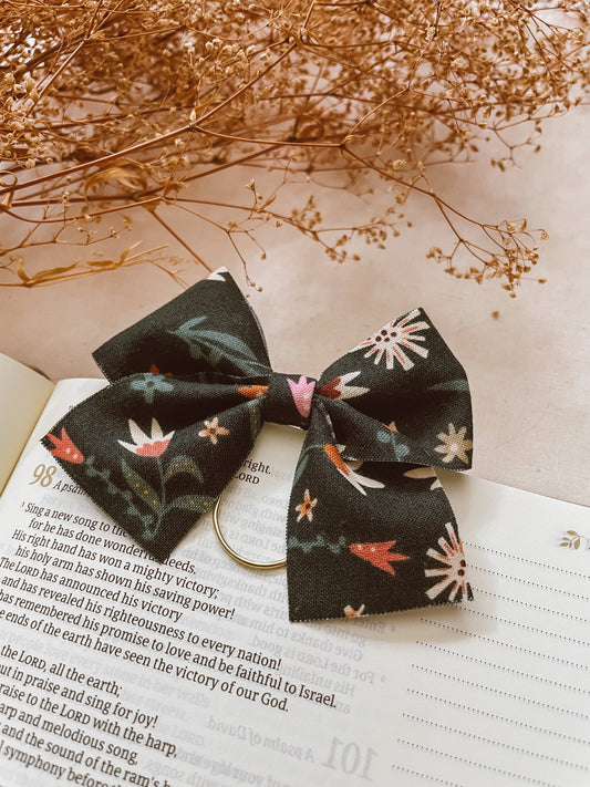 October Harvest- bow bookmark
