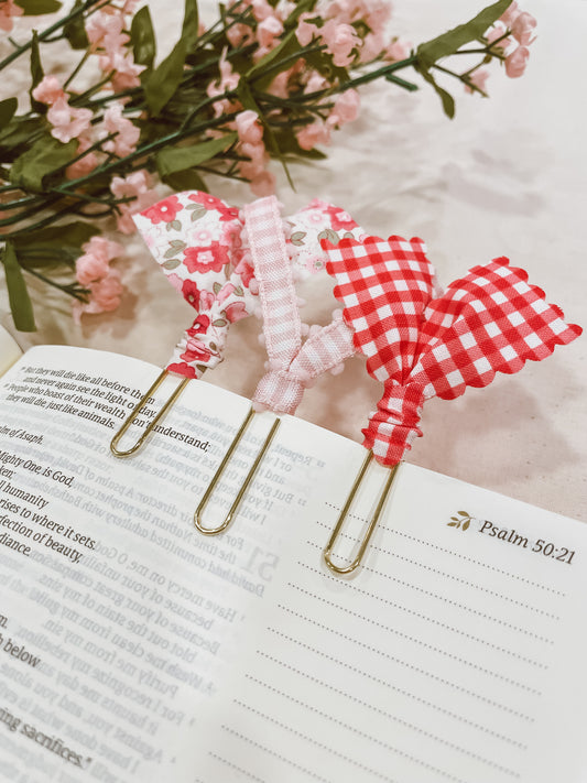 Blush Rose- set of 3 page markers