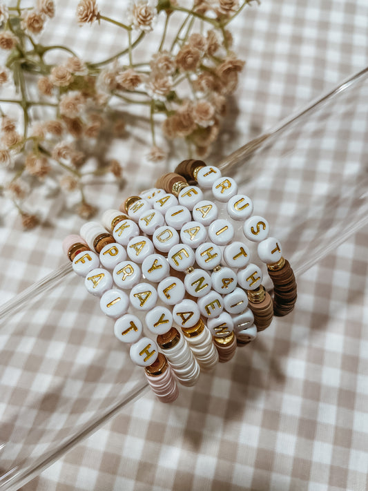 Fall faith beaded bracelets