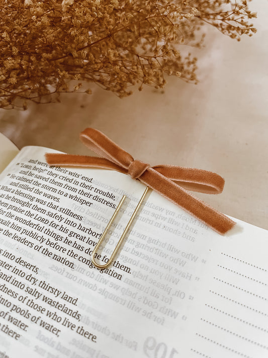 Dolce-velvet ribbon bookmark