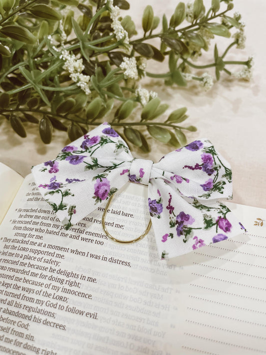 Violet Rose- bow bookmark