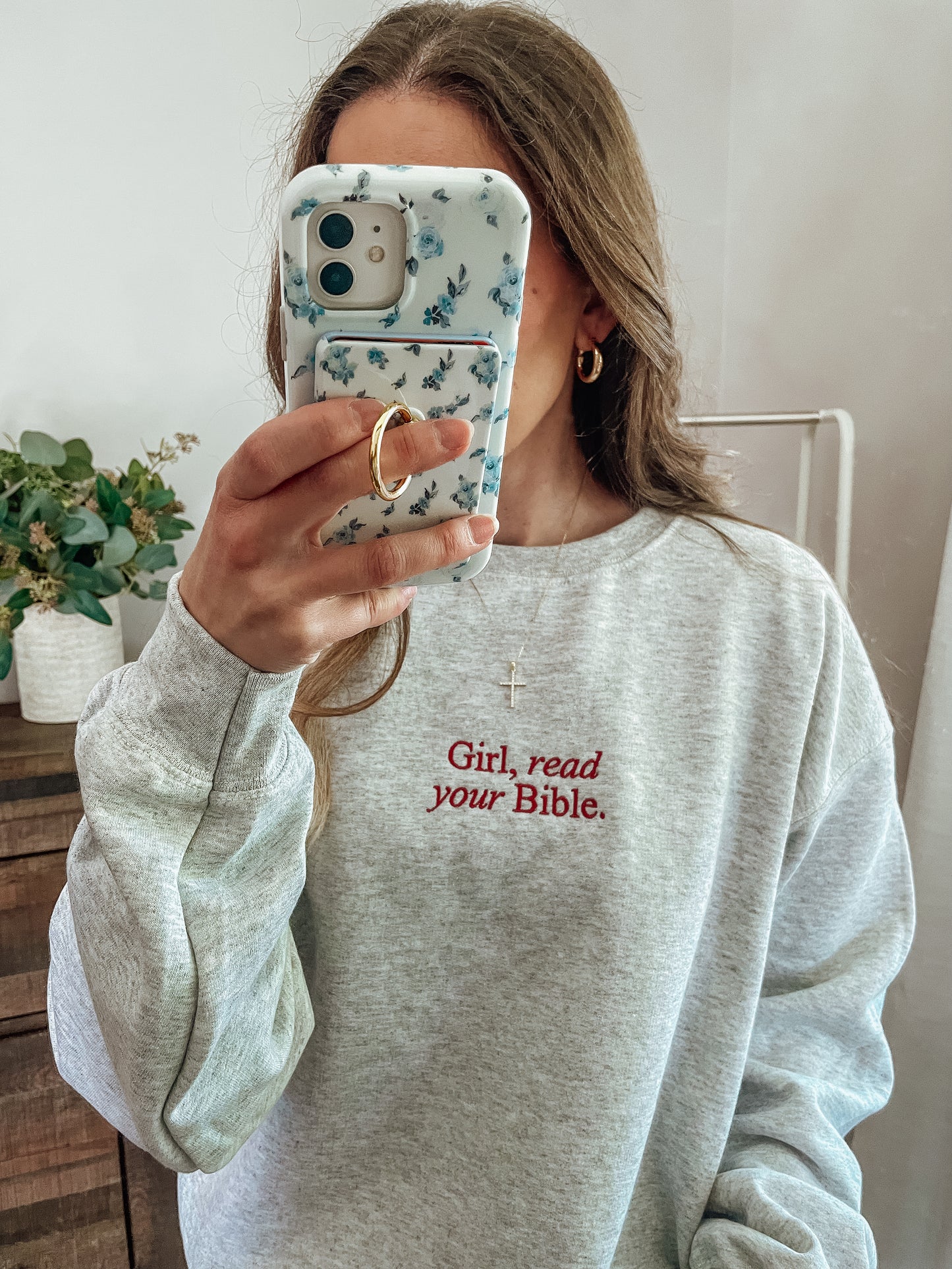 ‘Girl Read Your Bible’ crewneck