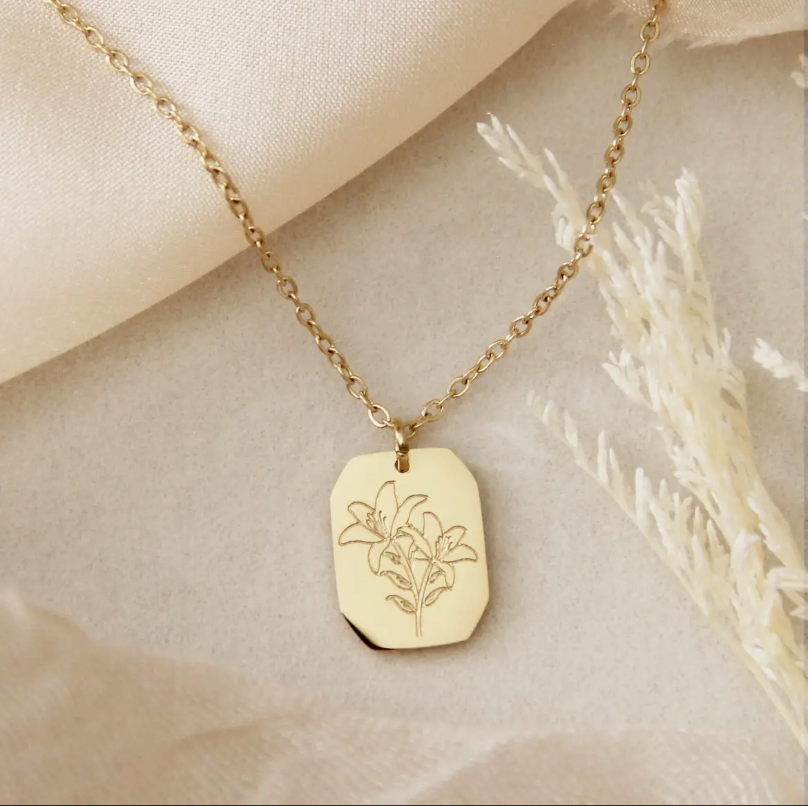 Consider the Lilies Necklace, Luke 12:27-28