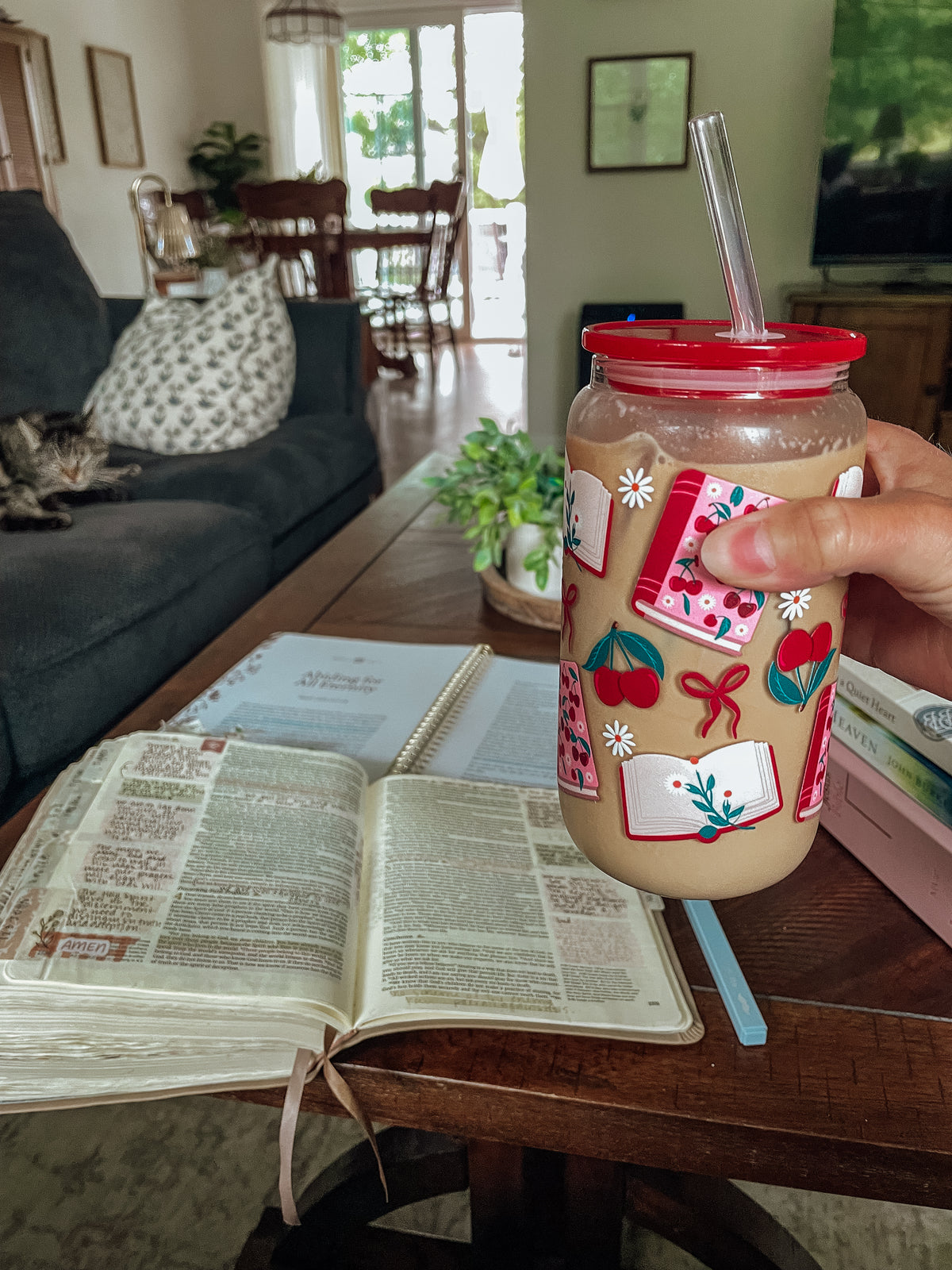 Acrylic Tumbler Lid + Straw Set