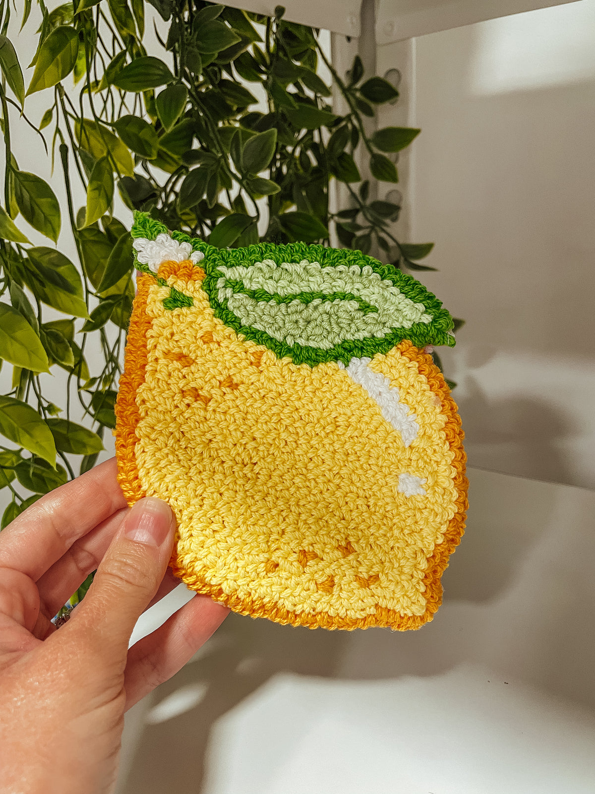 Lemon mug rug coaster