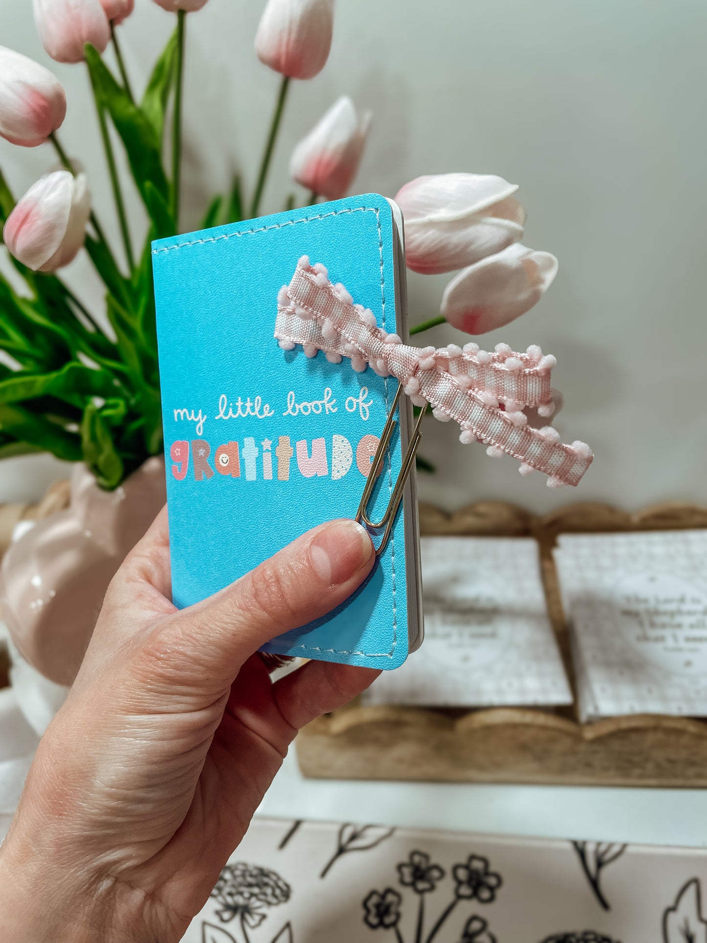 Little Gratitude Book + ribbon bookmark set