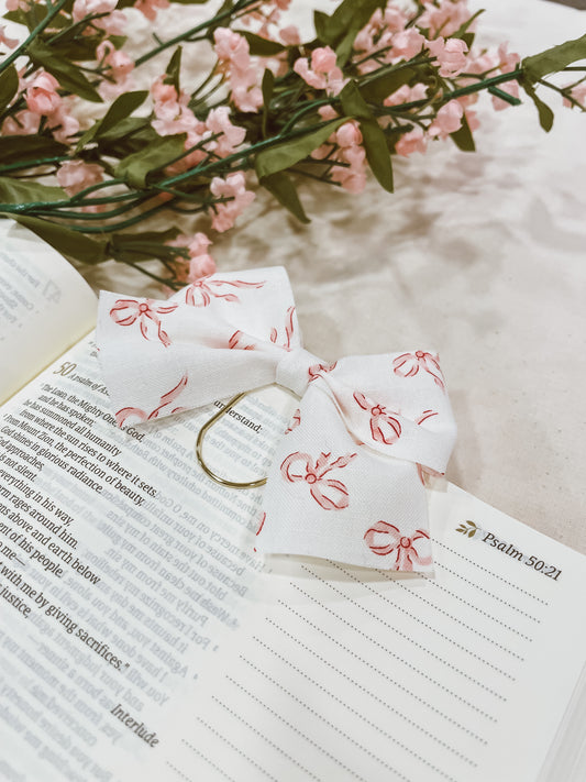 Prettiest Coquette- bow bookmark