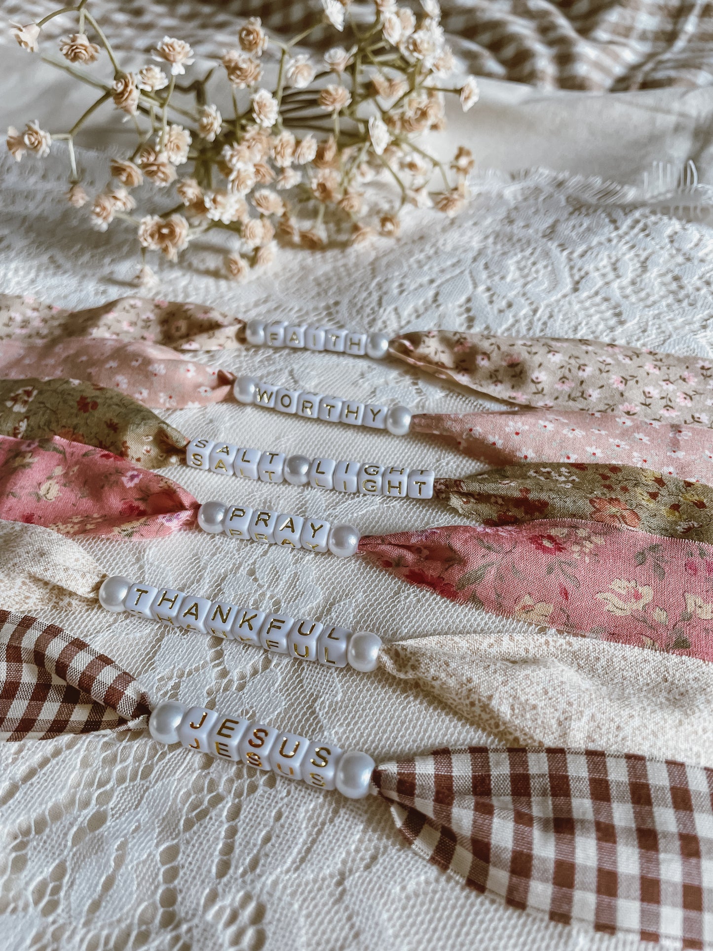 Fall Faith Fabric Bracelet