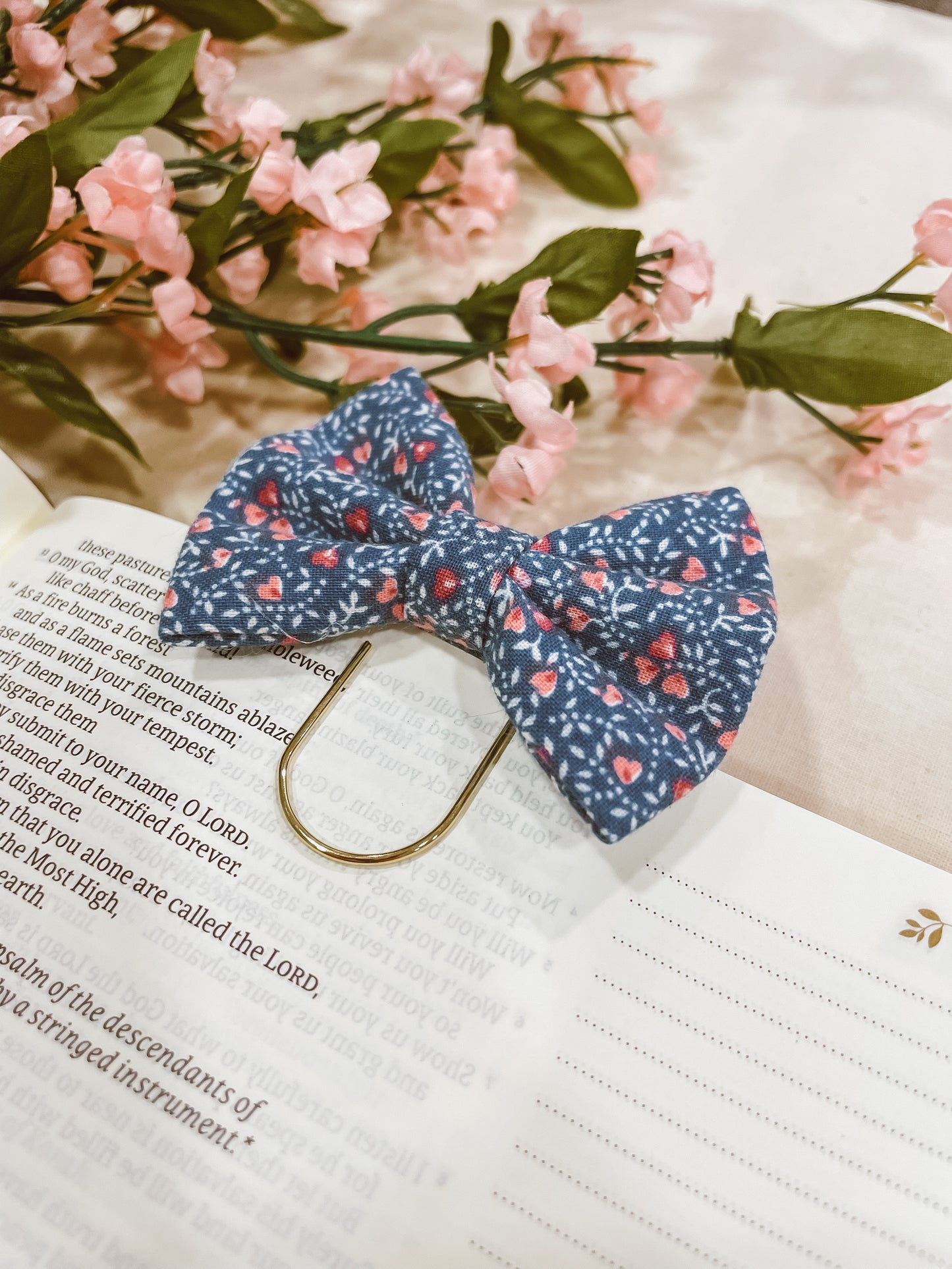 Violets are Blue- petite bow bookmark