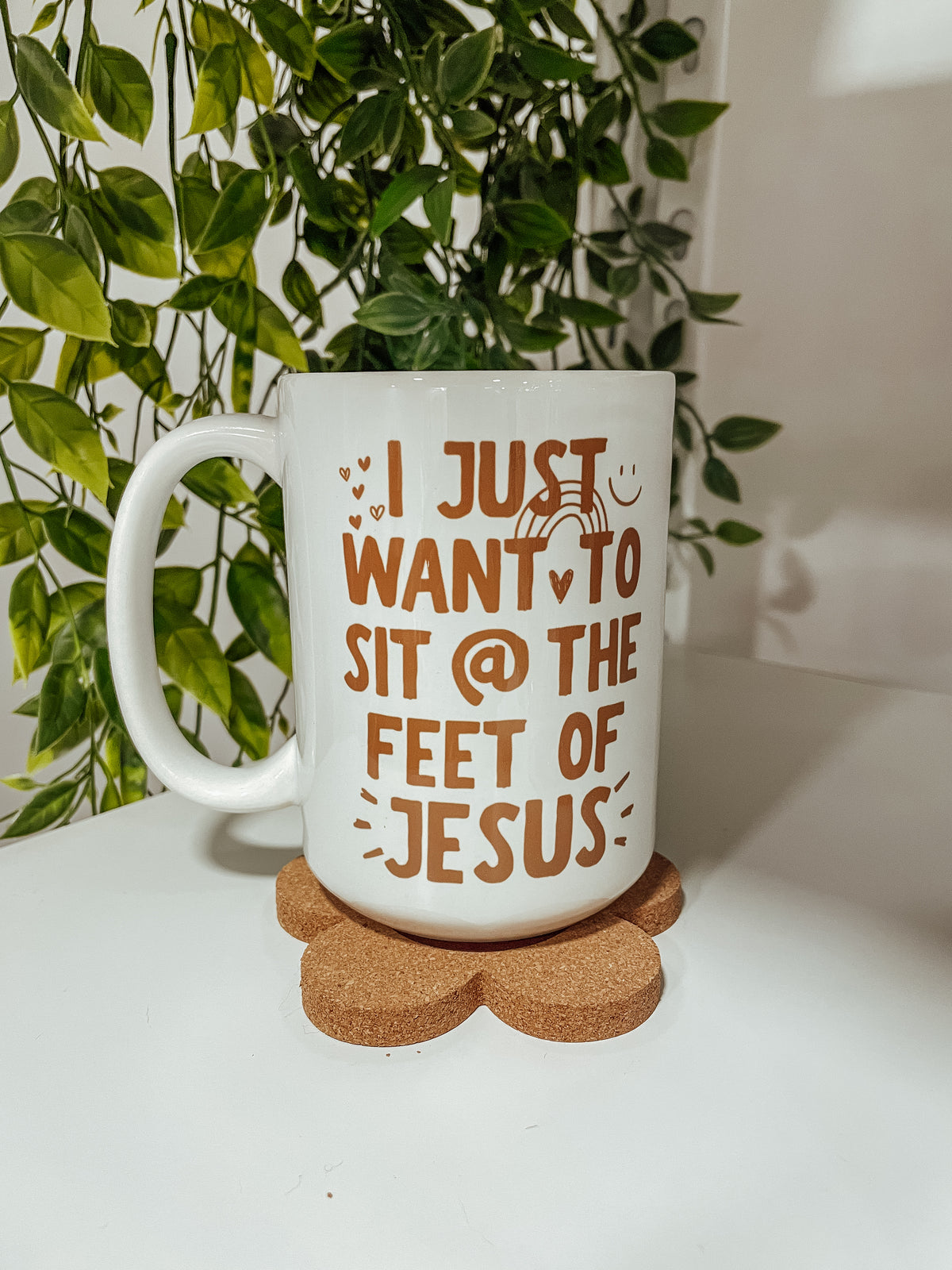 At the feet of Jesus- 15 oz mug