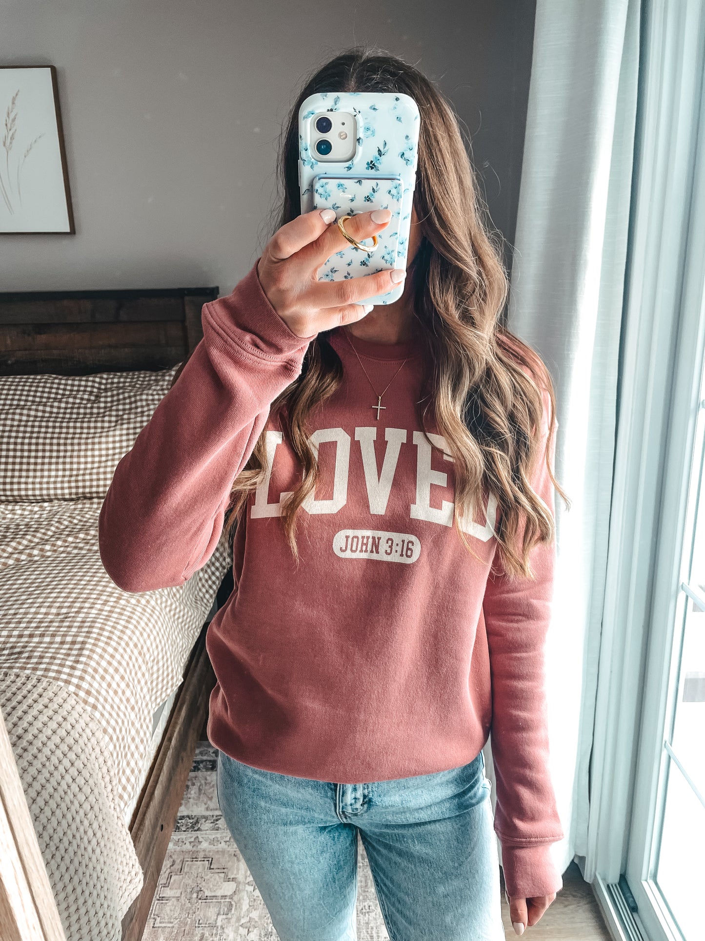 Loved Crewneck- Mauve