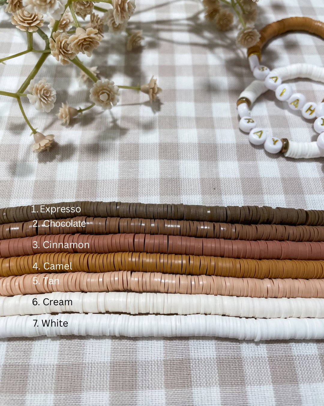 Fall faith beaded bracelets