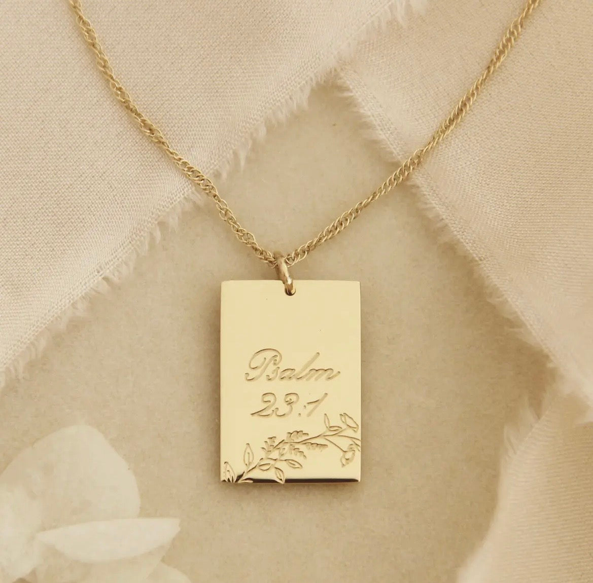 Psalm 23:1 necklace, the Lord is my Shepherd