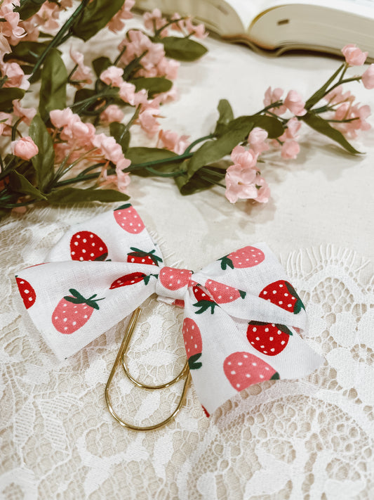 Berry Sweet- bow bookmark