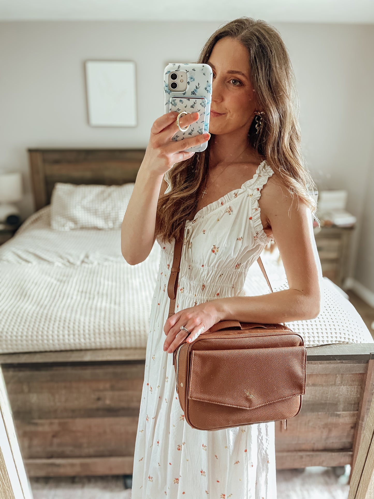 Brown Crossbody Bible Bag