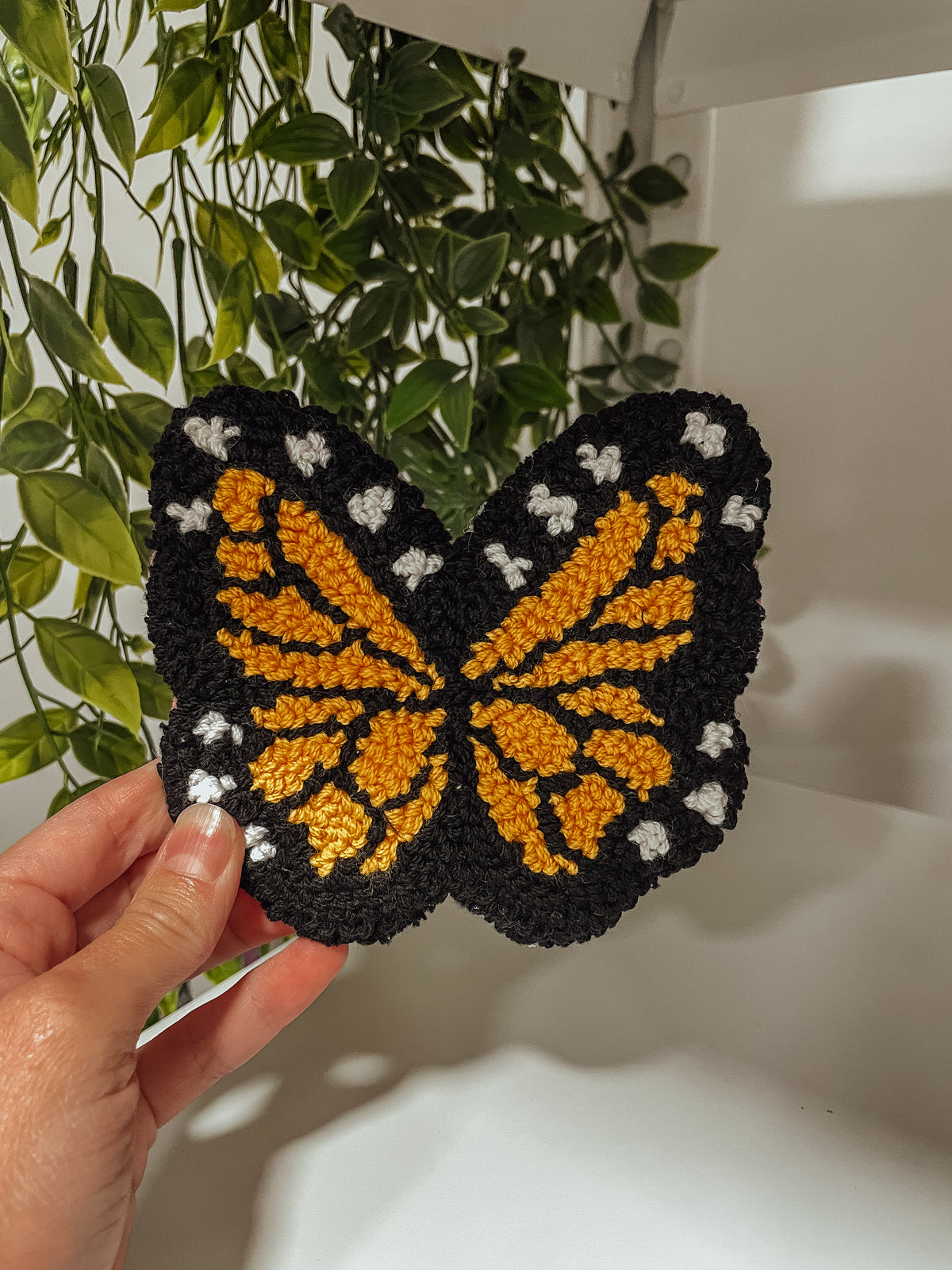 Butterfly mug rug coaster