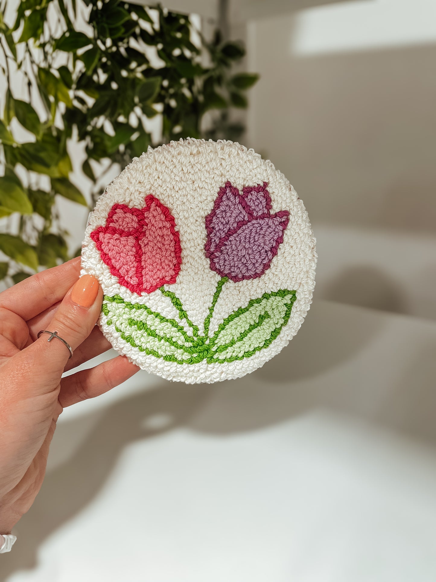 Spring Floral mug rug coaster