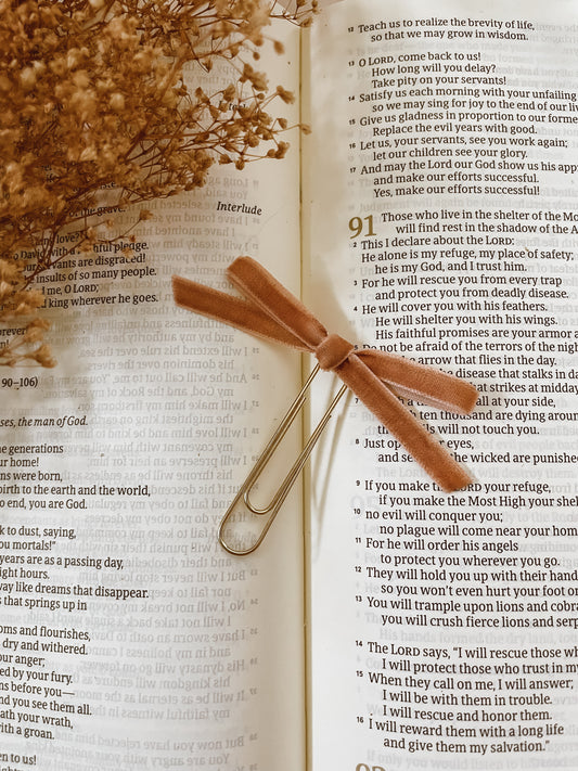Dolce-velvet ribbon bookmark