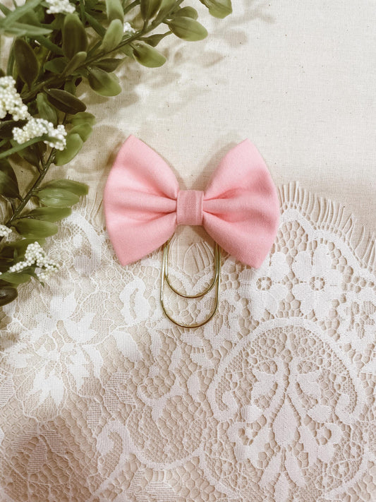 Cotton Candy- petite bow bookmark
