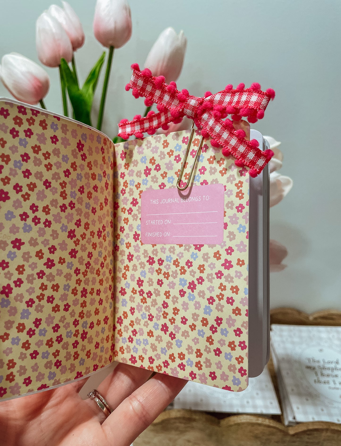 Little Verse Book Bubblegum + ribbon bookmark set