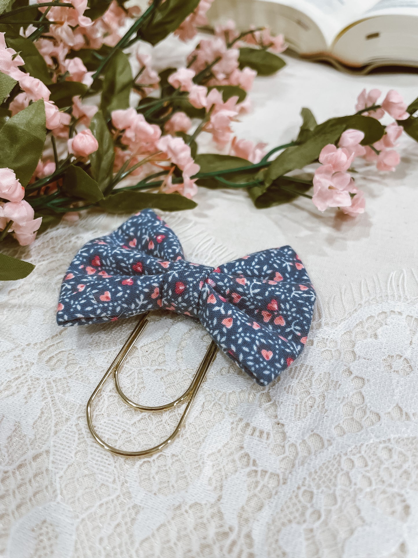 Violets are Blue- petite bow bookmark