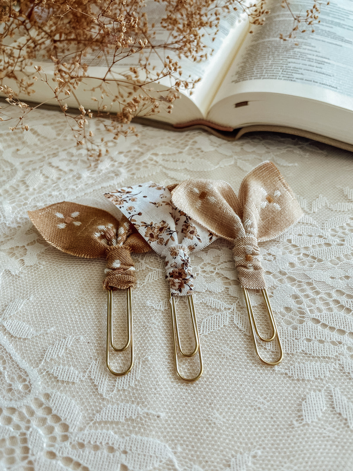 Maple Florals - set of 3 page markers