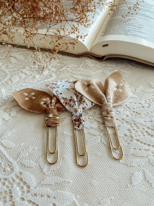 Maple Florals - set of 3 page markers