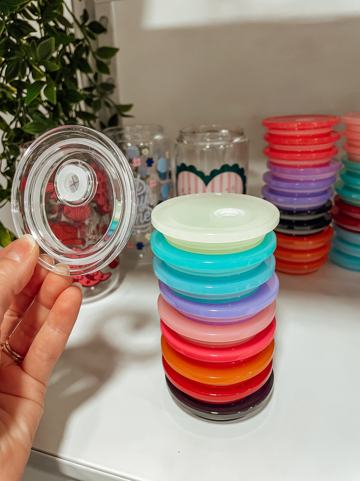Acrylic Tumbler Lid + Straw Set