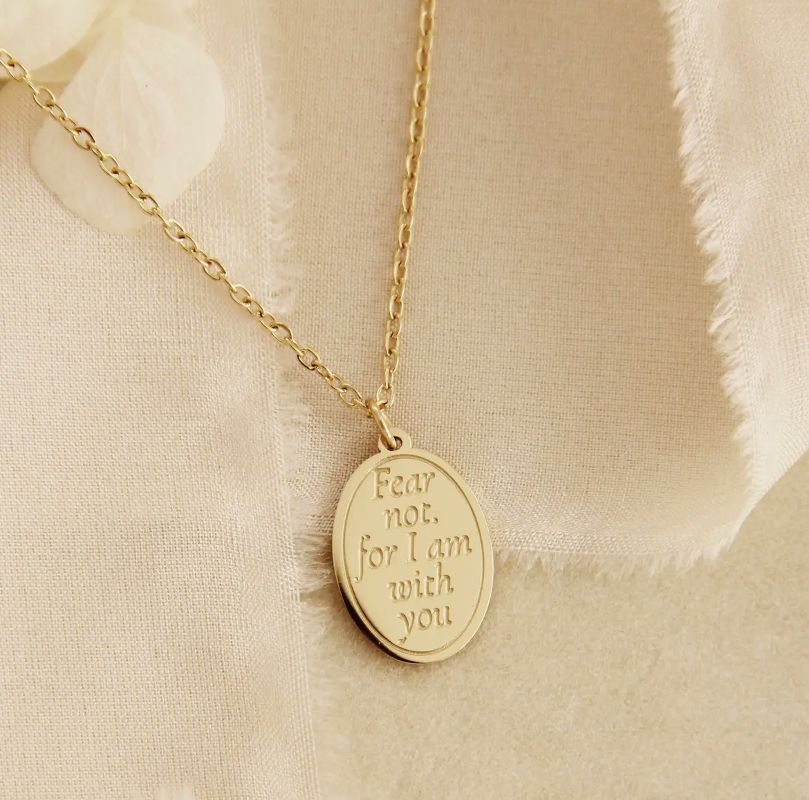 Isaiah 41:10 Necklace, Fear Not For I Am With You
