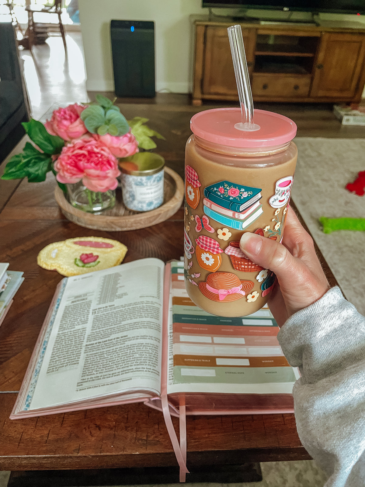 Acrylic Tumbler Lid + Straw Set