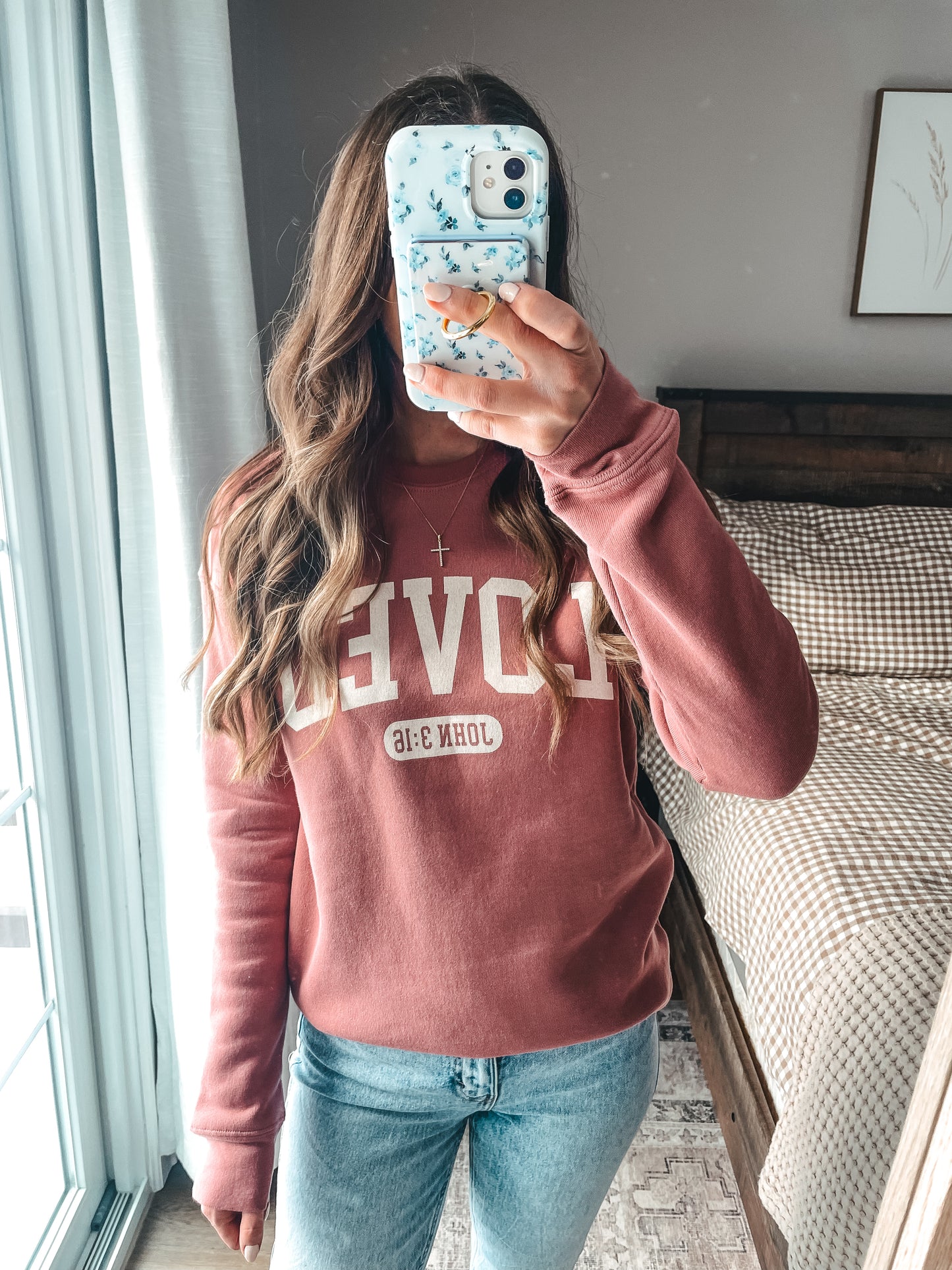 Loved Crewneck- Mauve
