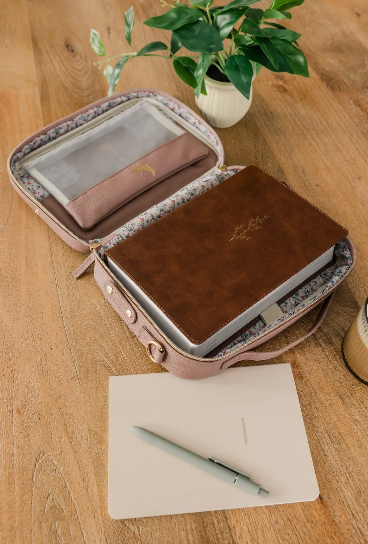 Lavender Crossbody Bible Bag