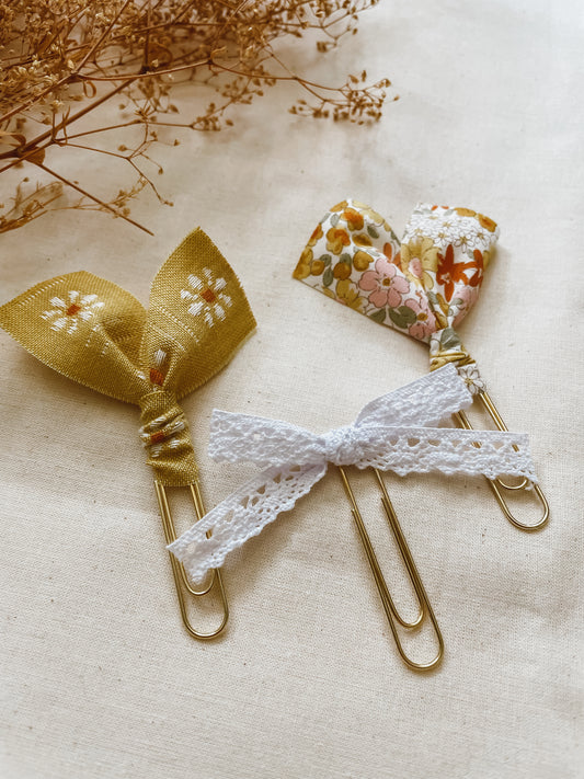Amber Floral- set of 3 page markers