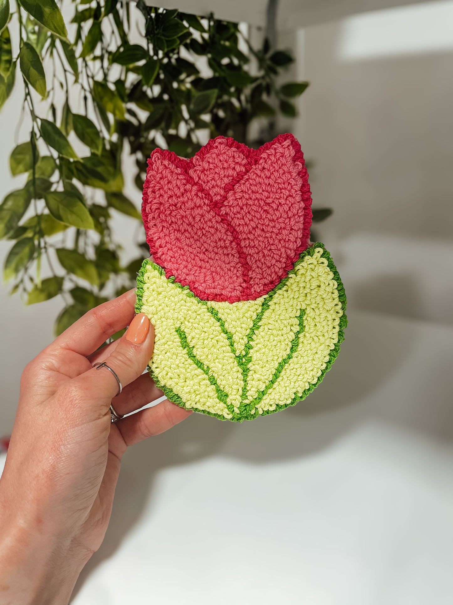 Tulip mug rug coaster